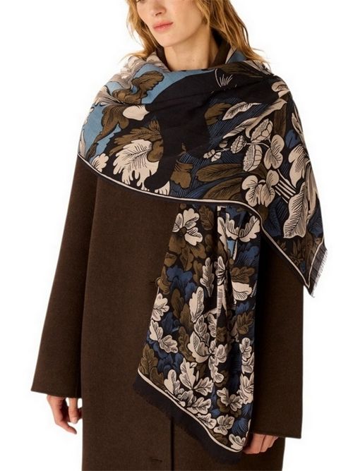 sciarpa donna 55 x 190 panthere blu Inoui Editions | SCARF 55 PANTHEREJEAN